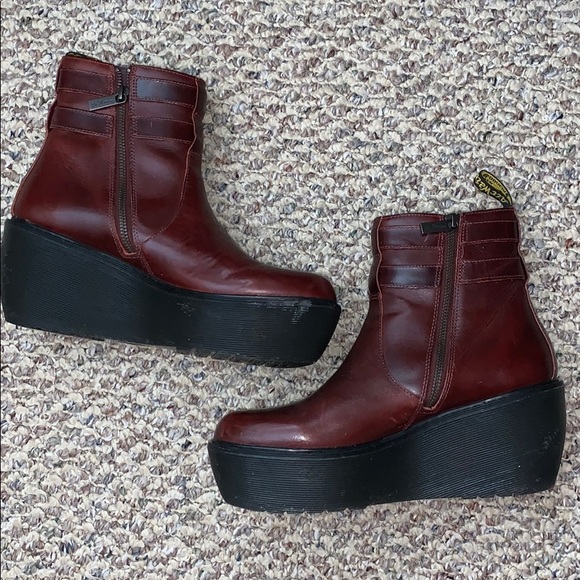 Dr Martens Caitlin platform boots 9 41 wine - Picture 2 of 8